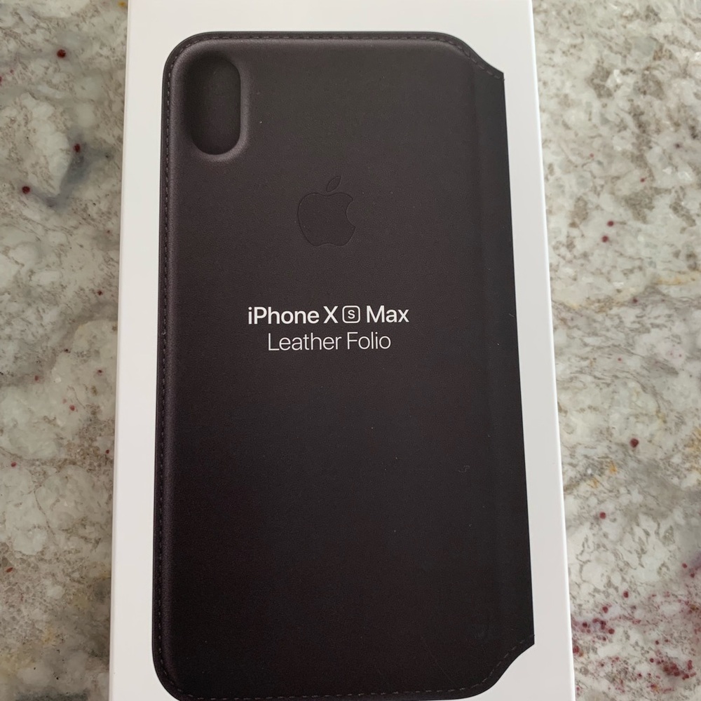 Apple iPhone XS Max Leather Folio Case